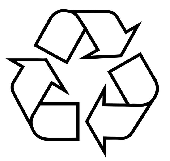 Het officiële recycle logo